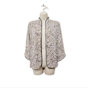 Alex Evenings Tan‎ Jacket Rhinestone Women's Size Medium